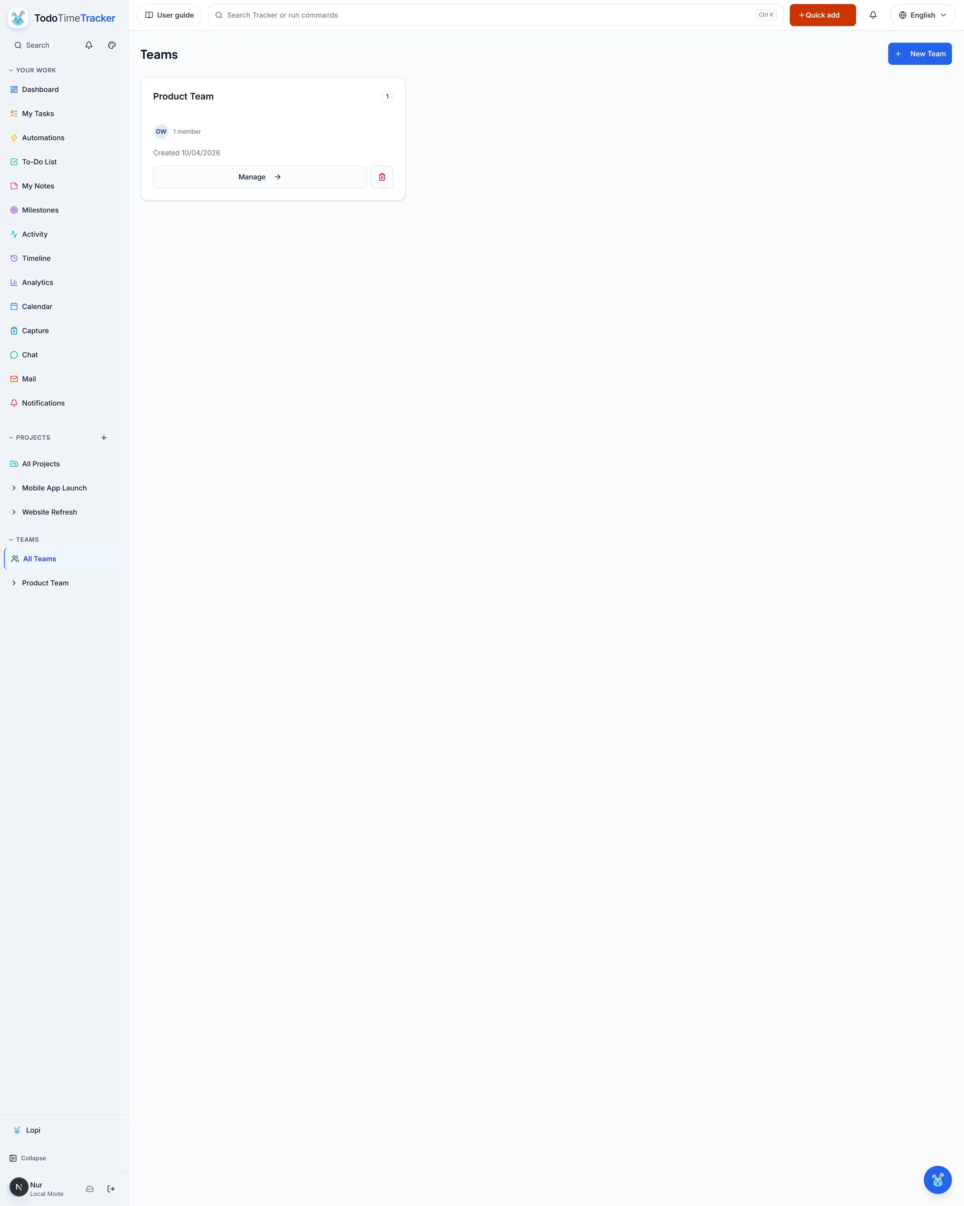 Teams screenshot