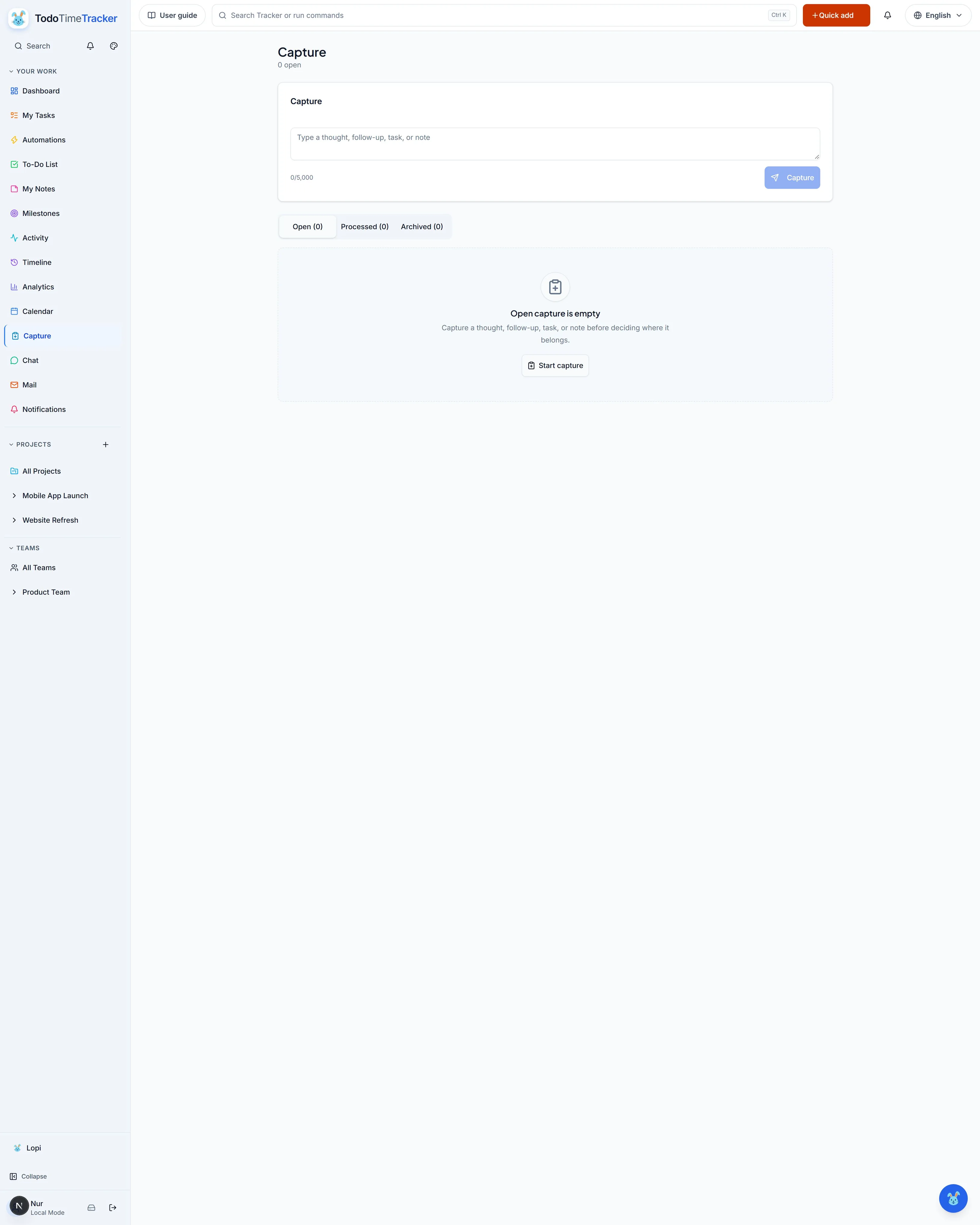 Capture screenshot
